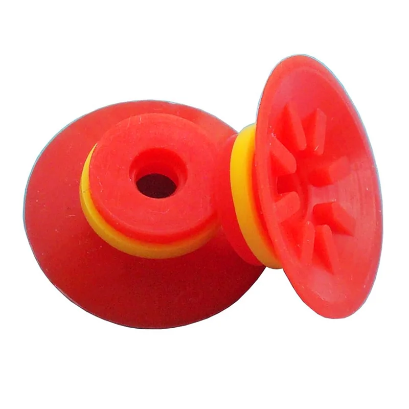 

Industrial Flat Vacuum Suction Cup F Series Single-Layer Silicone Robotic Arm Accessory With Ribs,Pack Of 5 Pcs