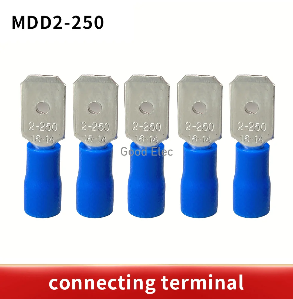 MDD2.25-250 FDD2.25-250 Female Insulated Electrical Crimp Terminal for 1.5-2.5mm² Connectors Cable Wire Connecto FDD2.25-250 FDD image 6