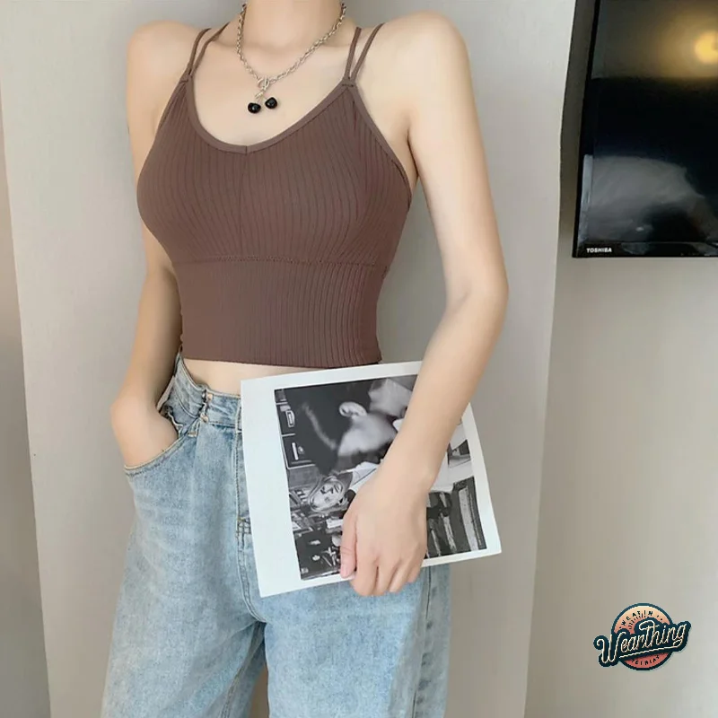 

Beautiful Back Cross Gathered Sports Bra Women's Tube Top Without Steel Ring Inner Wear Bottom Yoga Outer Wear Camisole Vest