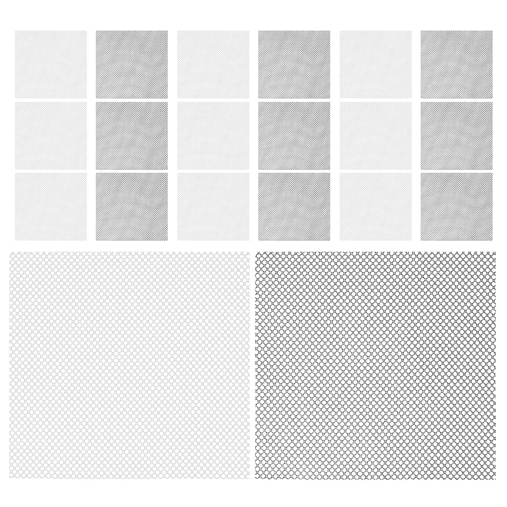 

60 шт. сетчатые листы для глаз, черно-белая сетчатая ткань 0,5 мм, дышащая для изготовления масок своими руками, аксессуары для косплея