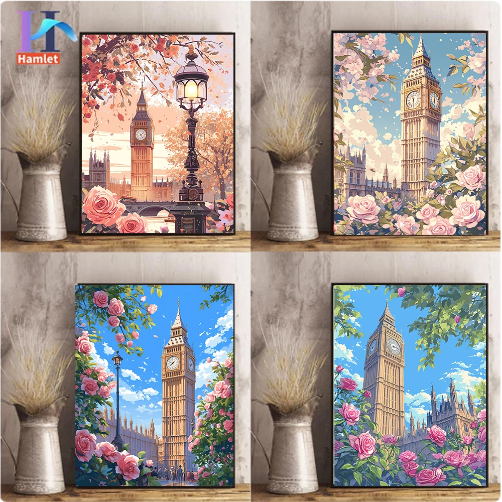 Hamlet Painting By Numbers Landscape Drawing On Canvas The Tower Of London For Adults Picture By Number Home Decor