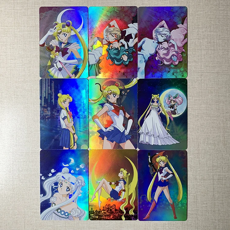 

9 шт./компл., Сейлор Мун, самоконтроль, коллекционная подпись, торговая флэш-карта, аниме, мультяшный подарок