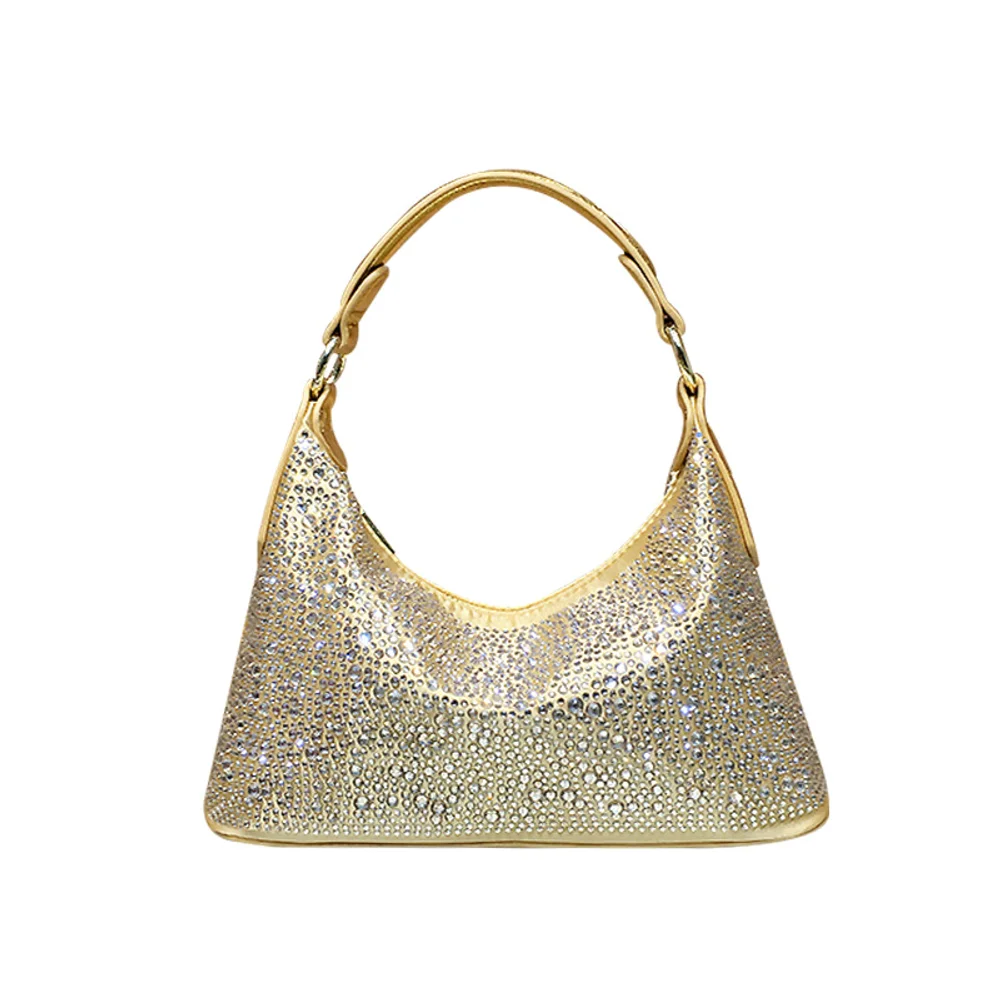 

Хит продаж, женская сумка, ниша, высококачественная, изысканная женская сумка со стразами, обеденная сумка, сумка для пельменей, сумка подмышками