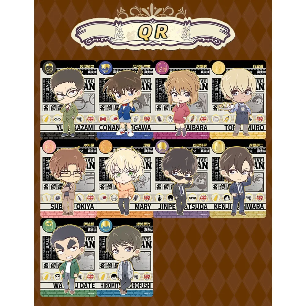 KAYOU Oryginalne Karty z Detektivem Conanim, Wykwintne Wykonanie, Ulubiona Postać z Anime, Klasyczny Bohater, Kreatywny Prezent dla Fanów
