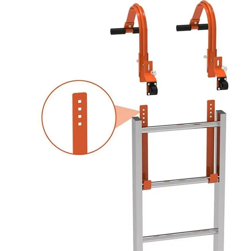 

New Straight Ladder Roof Ridge Extension Ladder Stabilizer Industrial Equipment with Hooks for Roof Stability