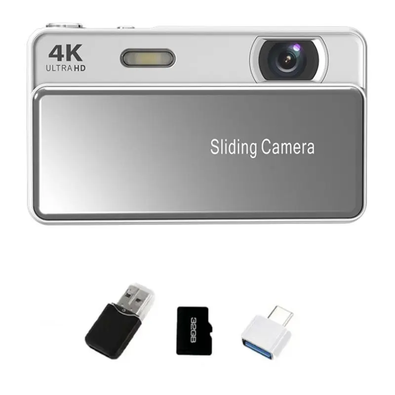 B50B-Digital Camera CCD Kit Sliding 4K HD Campus Camera For Photos& Recording Including Integrated Student Card Reader Machine W