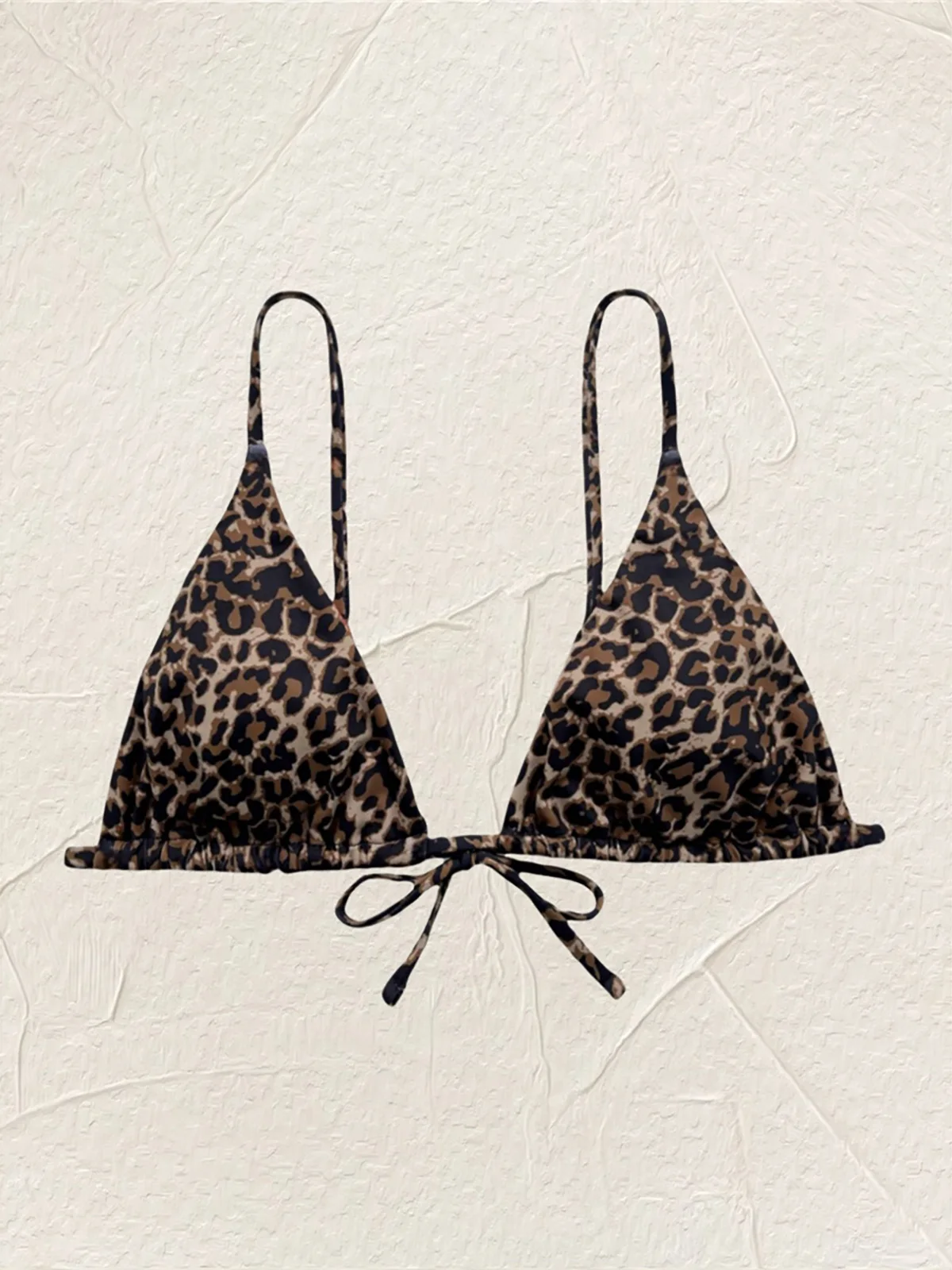 XS - L 2024 New Sexy Leopard Printed Padded Bikini Top Female Swimsuit Women Swimwear Bather Bathing Suit Swim Beach Top K5773