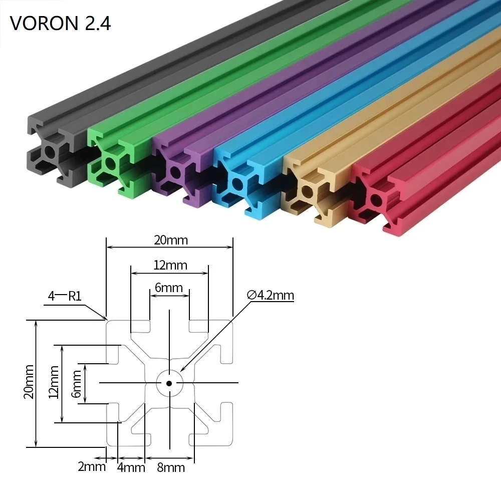 

Voron 2.4 Aluminum Profile Extrusion Linear Rail 350mm 300mm for DIY VORON 2.4 3D Printer Workbench CNC