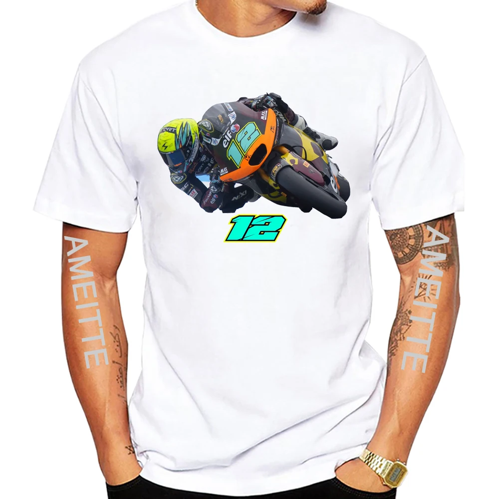 

Filip Salac 12 GP Race Legend T-Shirt New Men Short Sleeve Hip Hop Sport Boy Casual White Tops Man Motorcycle Riding Tees