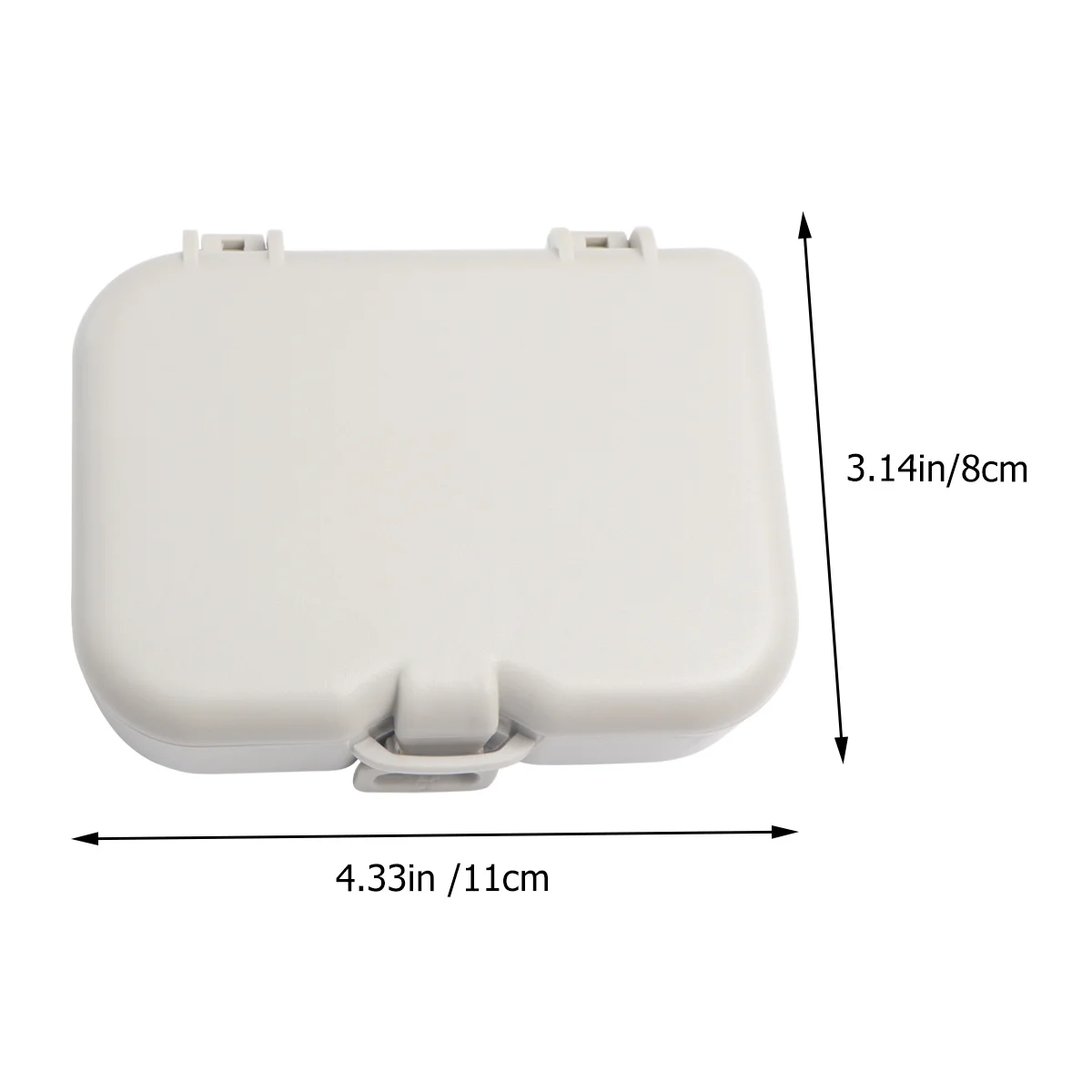 1 قطعة حاوية تنظيف أسنان عالية الجودة حجم صغير سهلة الحمل للأنشطة الخارجية طقم أسنان #2