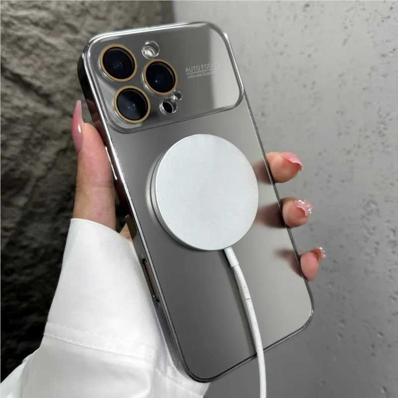 Original Matte AG Nano Gehärtetes Glas Fall Für iPhone 17 Air 16 15 14 Pro Max 17 Pro Magnetische Für Magsafe Drahtlose lade Coque