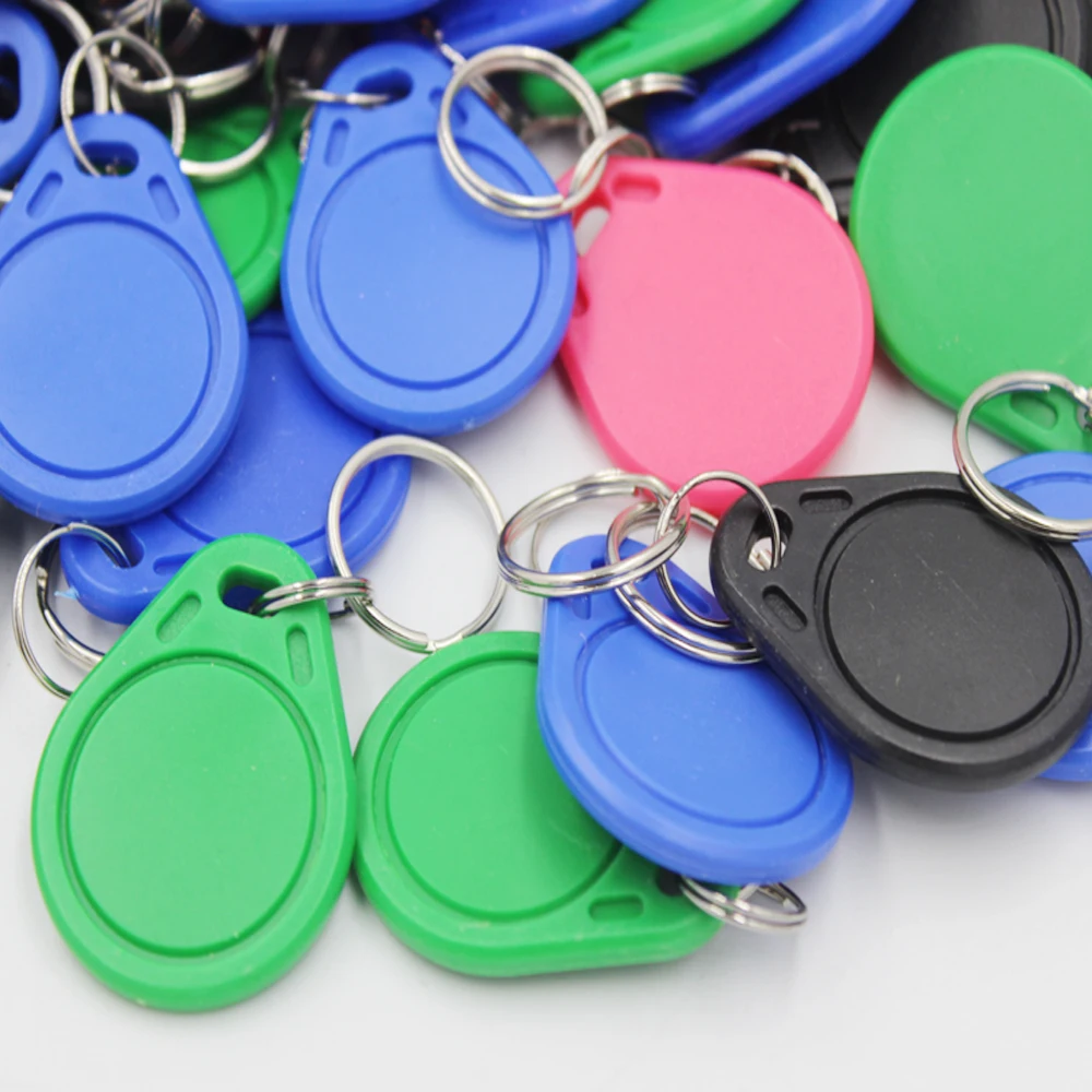 100pcs Waterproof 13.56MHz UID Keyfob Tag RFID Access Control Clone Key Card Token Writable IC Card Clone Changeable Keyfob