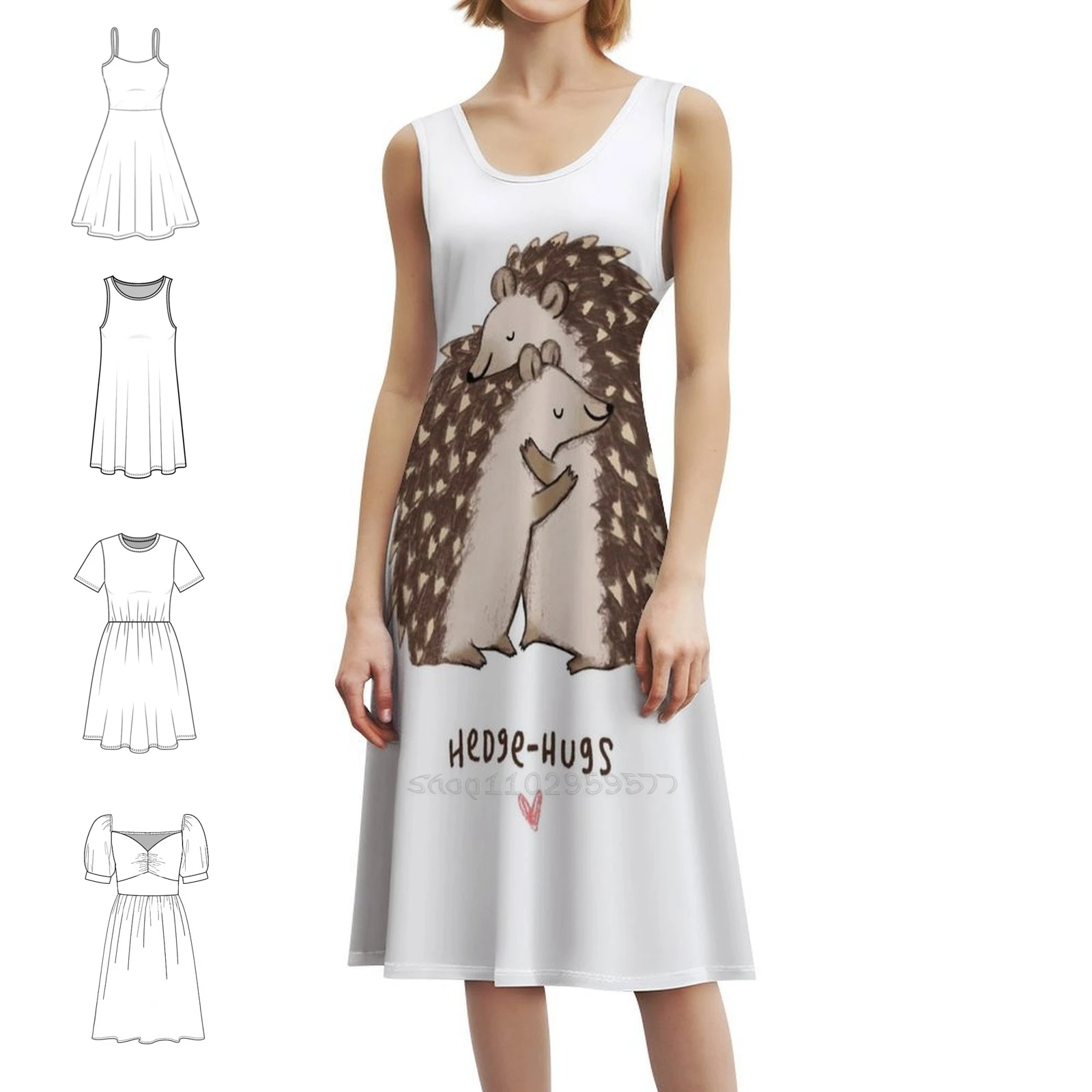 

Hedge-Hugs Korean Style Casual Dress For Women Simple Daily Office Lady Dresses Hedge Hugs Female Clothing
