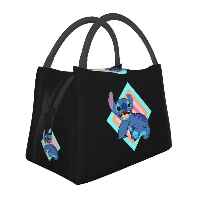 

Lilo Stitch Cartoon Anime Manga Thermal Insulated Lunch Bag Women Portable Lunch Container Outdoor Multifunction Meal Food Box