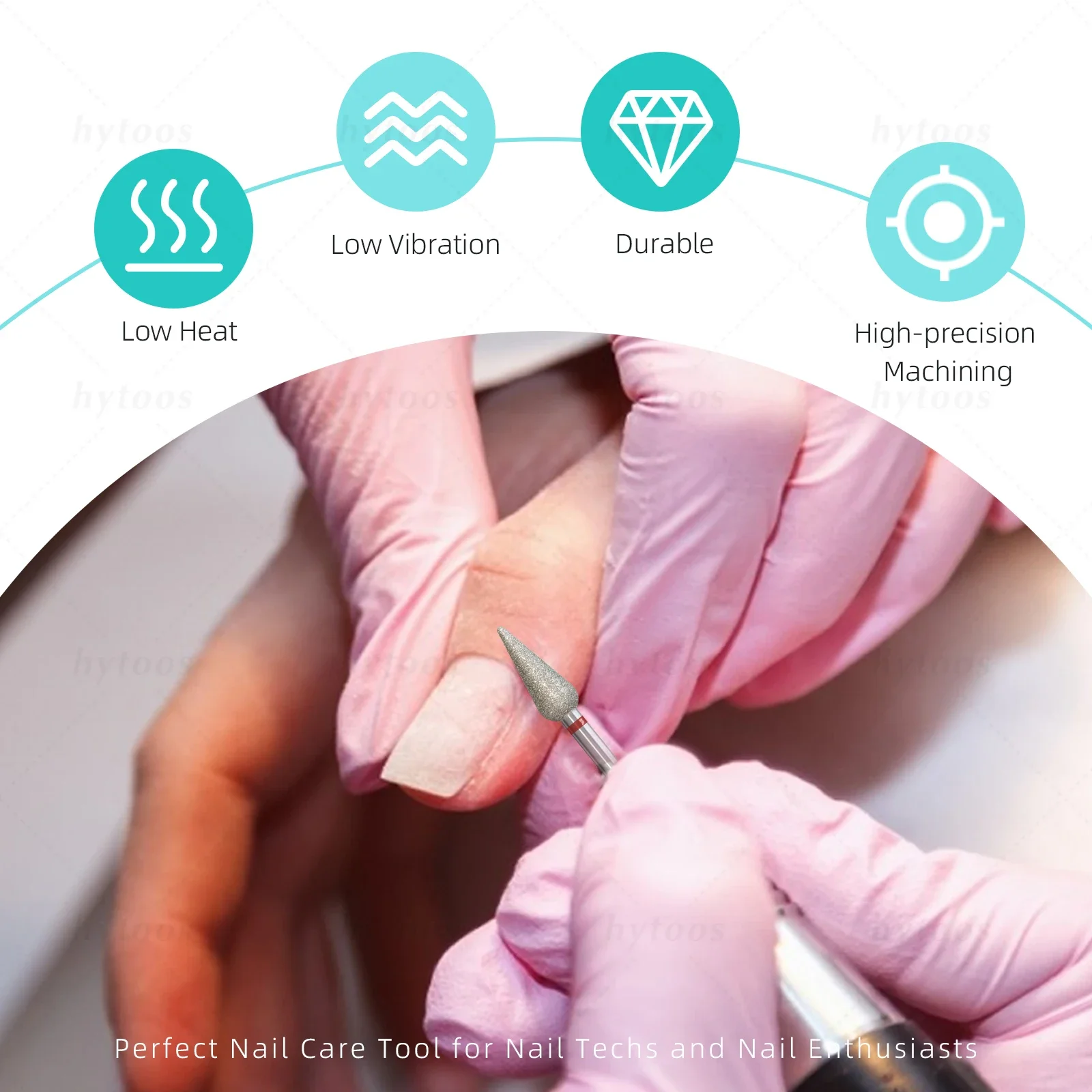 5mm Long Bud Cuticle Clean Nail Drill Bits Russian Diamond Dead Skin Nail Bit Nail Cleaner Accessories Tool