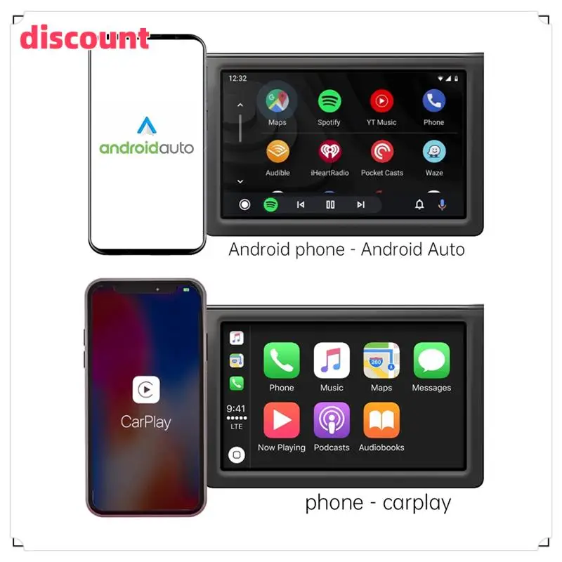 

Беспроводной адаптер Classic-2-в-1 Carplay Android Auto Smart AI Box Dongle Поддержка USB и Type-C Проводной к беспроводному адаптеру
