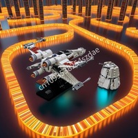 515pcs MOC X Wing Starfighter Tantive IV Star Battle Building Blocks Birthday STEM Educational Constructing Christmas toy Gift