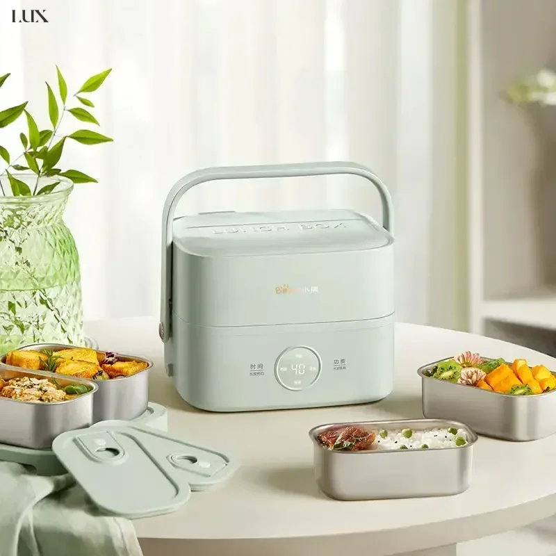 Electric Lunch Box for Office. Steam & Cook. Smart Touch Control. Self-Heating & Heat Preservation. Convenient Meal Solution.