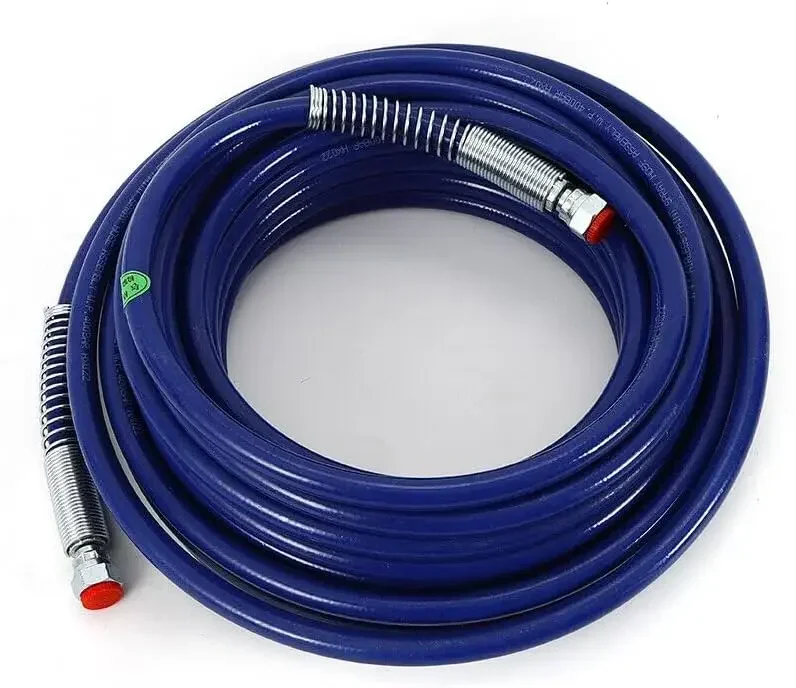 Lightweight Flexible Fibre Hose, 15 m Flexible Fibre Hose for 3300 psi Airless Paint Spray Hose (Blue)