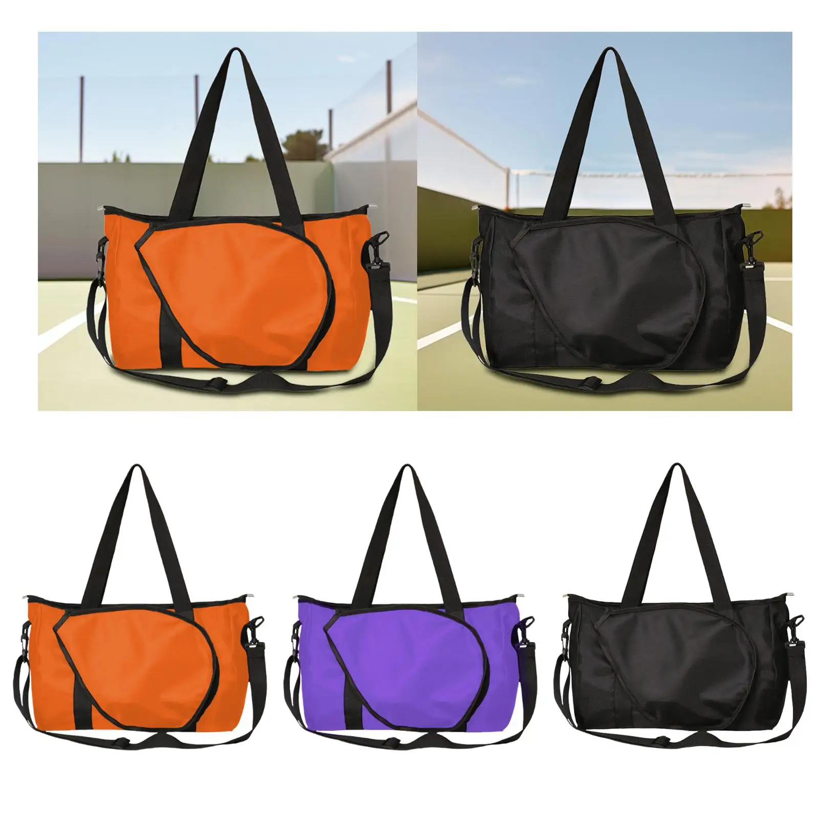 

Badminton Racquet Bag Tennis Racket Bag Zipper Closure Waterproof Lightweight