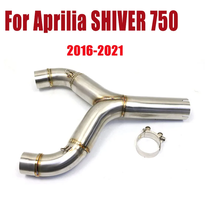 

51 мм подходит для Aprilia SHIVER 750 2016 2017 2018 2019 2020 2021 мотоциклетная выхлопная труба с двойным выпуском и средним звеном