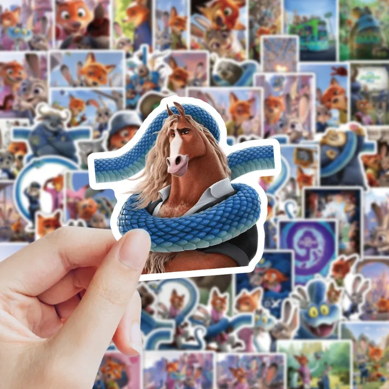 60PCS Cartoon Personality Zootopia2 Creative Graffiti Decorative Stickers