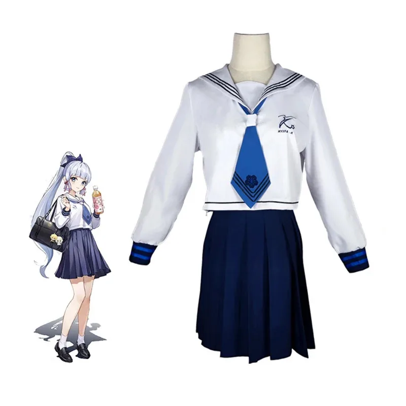 أأ ★ كوس لعبة جينشين تأثير ازياء عيد الميلاد هايتيا كاميساتو أياكا تأثيري حلي JK موحدة البدلة شعر مستعار قدس جديد 2025