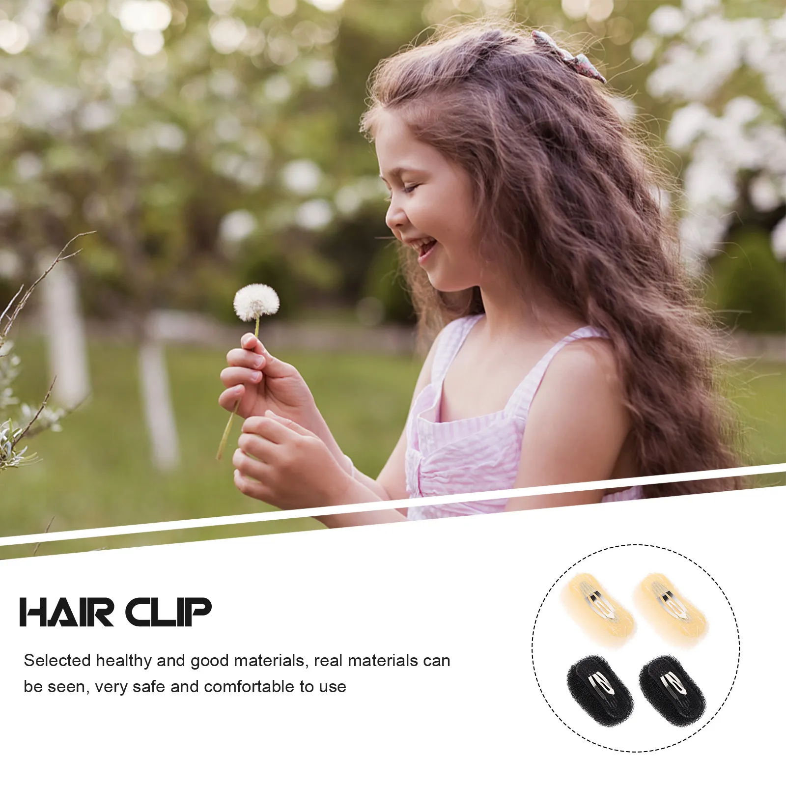 

Набор из 4 мягких зажимов для придания объема волосам, для создания пышных причесок, аксессуары для укладки