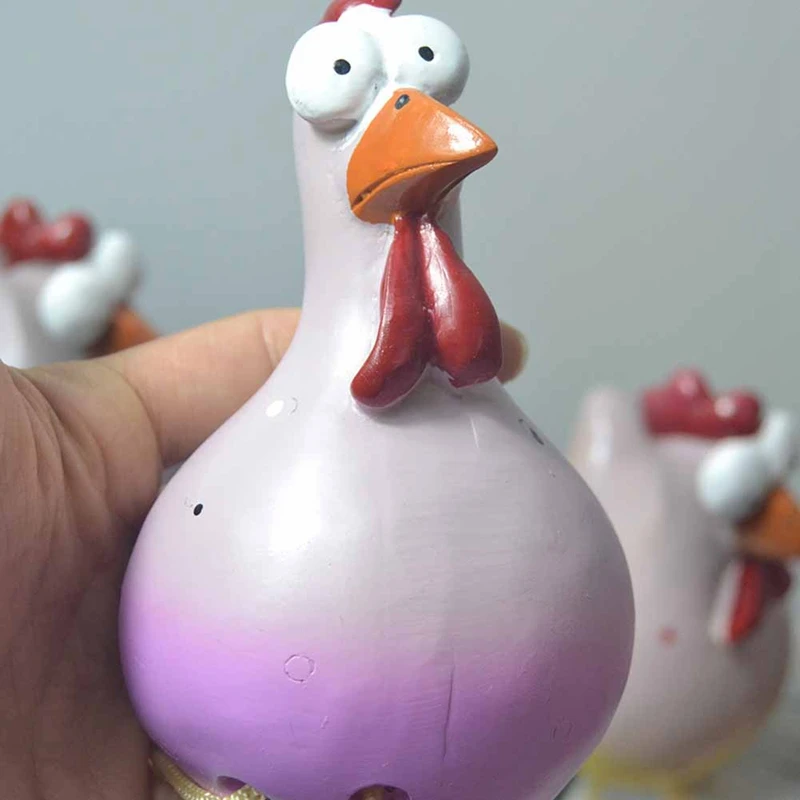 AB09-Resin Rooster Outdoor Statues Funny, Waterproof And Does Not Fade Suitable Courtyard, Garden, Balcony Decoration