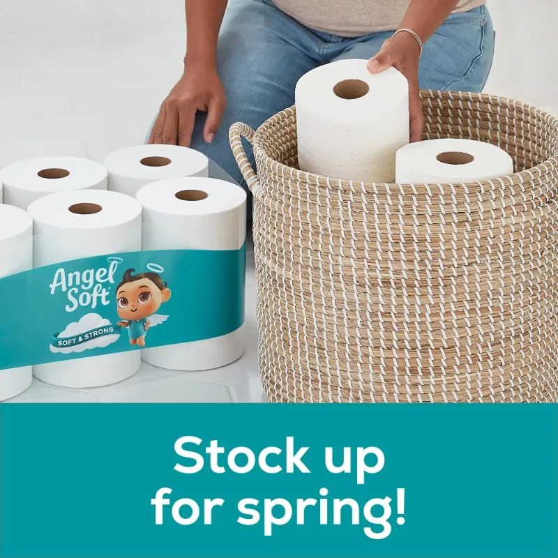 Papel Higiênico Macio e Forte, 36 Mega Rolls