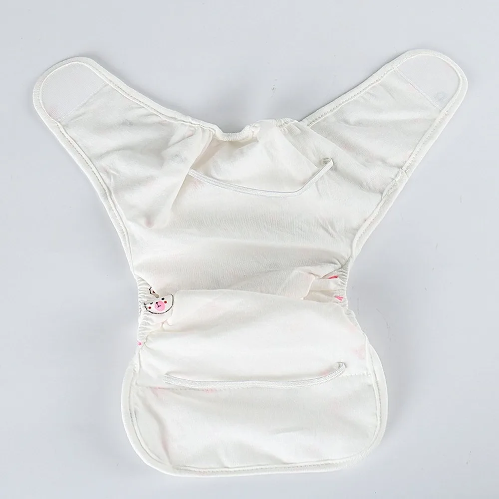 Couche-culotte en coton réutilisable et lavable pour bébé, couverture imperméable pour nouveau-né, avec poche