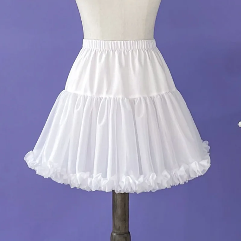 Enaguas de crinolina para boda, falda interior para fiesta, Ballet blanco, baile, tutú, Lolita