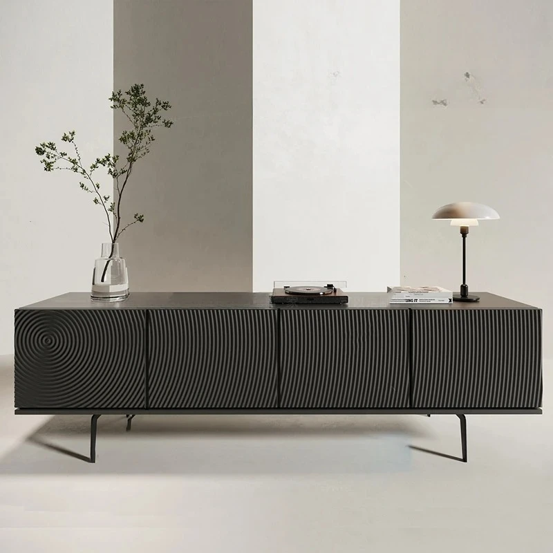 

Nordic solid wood TV cabinet floor-to-ceiling high-end silent retro TV cabinet medieval dining side cabinet simple