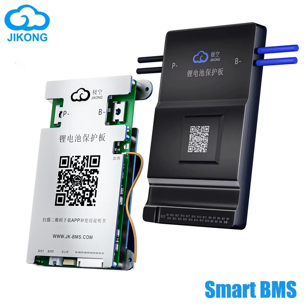 

JIKONG Smart Active BMS with Heating CAN 1A 2A Active Balance 8S 24S LiFePo4 Li-ion LTO Battery 100A 200A Protection Smart BMS