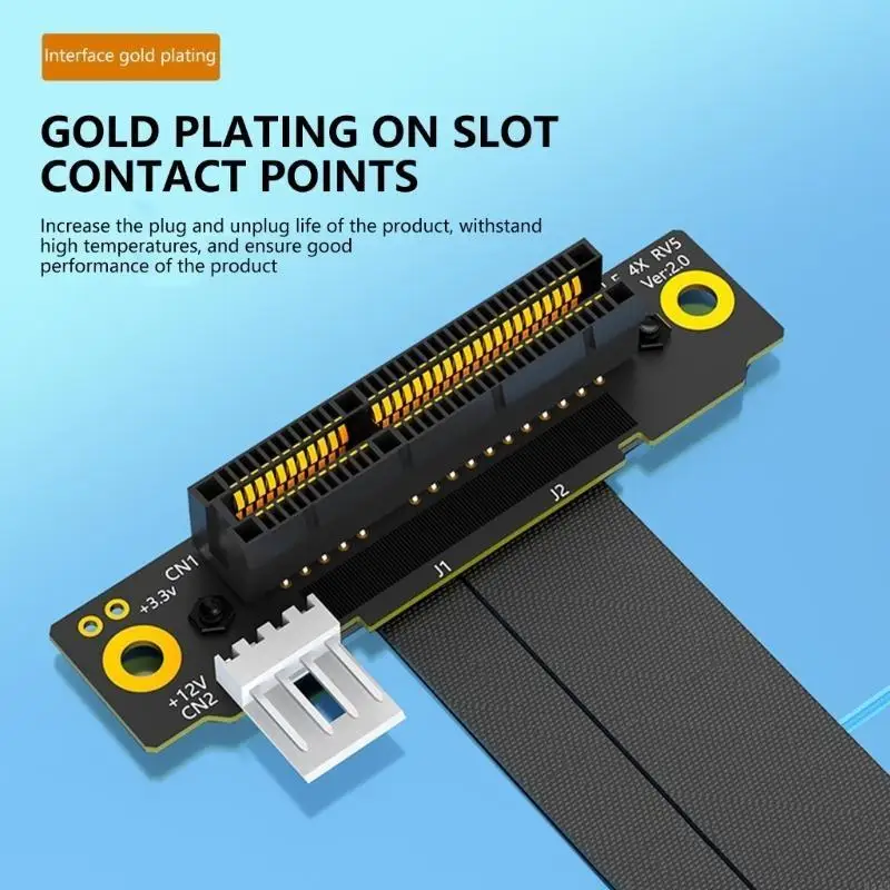 

H37B PCIe 4X Extension Cable M.2 M Key to PCIE 16X 8X 4X 2230/2242/2260/2280 Risers