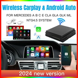 Wireless Android Auto Suitable For Mercedes Benz A B C E CLA GLA GLK ML Sprinter NTG 4.5 Becker Module Carplay Navigation