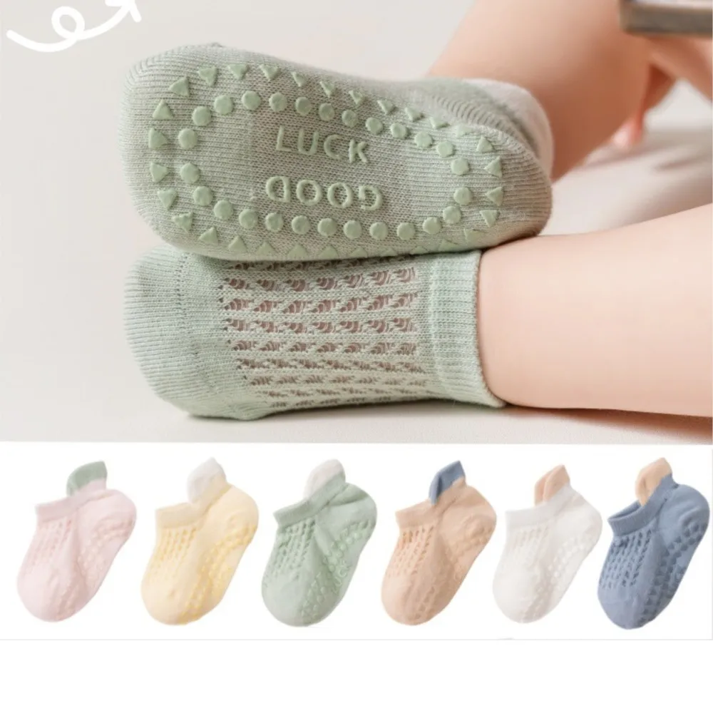Floor socks baby socks thin Class A mesh socks new born baby cotton sock children's loose anti-slip sock breathable infantil