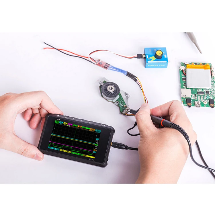 New Handheld 4 Channel 100MS/s Nano DSO DSO213 DS213 Digital Oscilloscope LCD Display Case