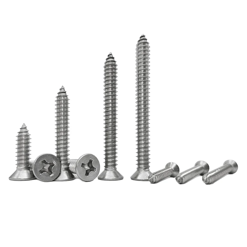 2.2mm 2.6mm 304Stainless Steel  Recessed Countersunk Self Tapping Screws M2.2 M2.6 x 5 6 8 10 14 16 18 20mm Extended Screws