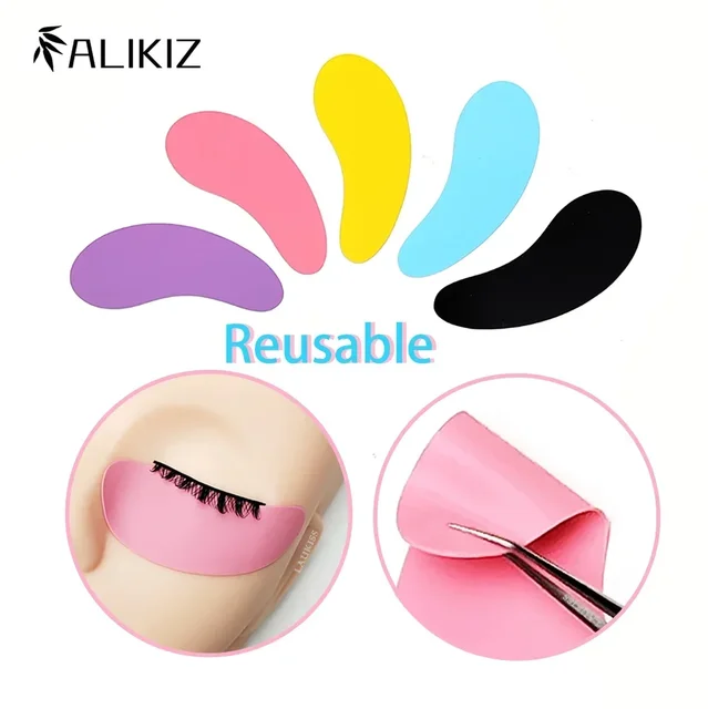 Nowe wielokrotnego użytku 1 para płatek pod oczy silikonowy pasek Lash Lift przedłużanie rzęs plastry hydrożelowe pod oczy żelowa naszywka narzędzia do makijażu