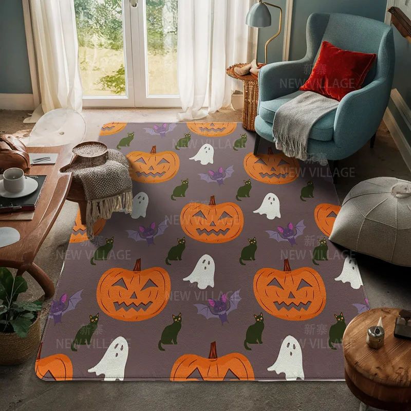 House entrance carpet Home door mat Living Room Bath Foot bathroom non-slip water absorption rugs bath Halloween Autumn Pumpkin