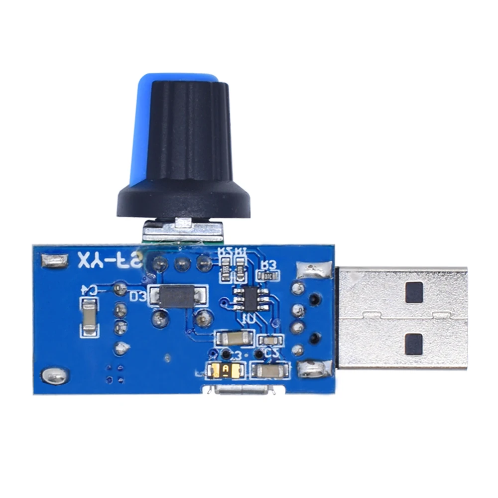 DC 5V Micro USB Fan Governor Wind Speed Controller Air Volume Regulator Cooling Mute Multifunction Noise Reduction Switch Module