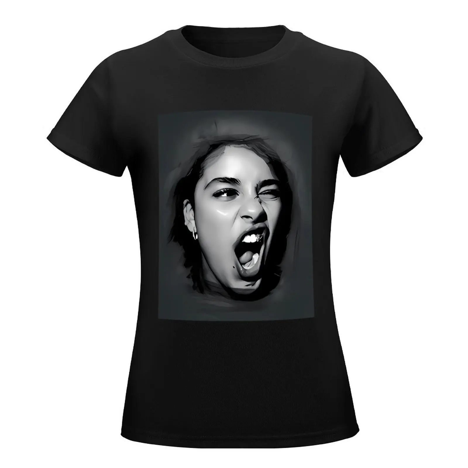 Jorja-Smith T-Shirt graphics blacks summer top Women clothing