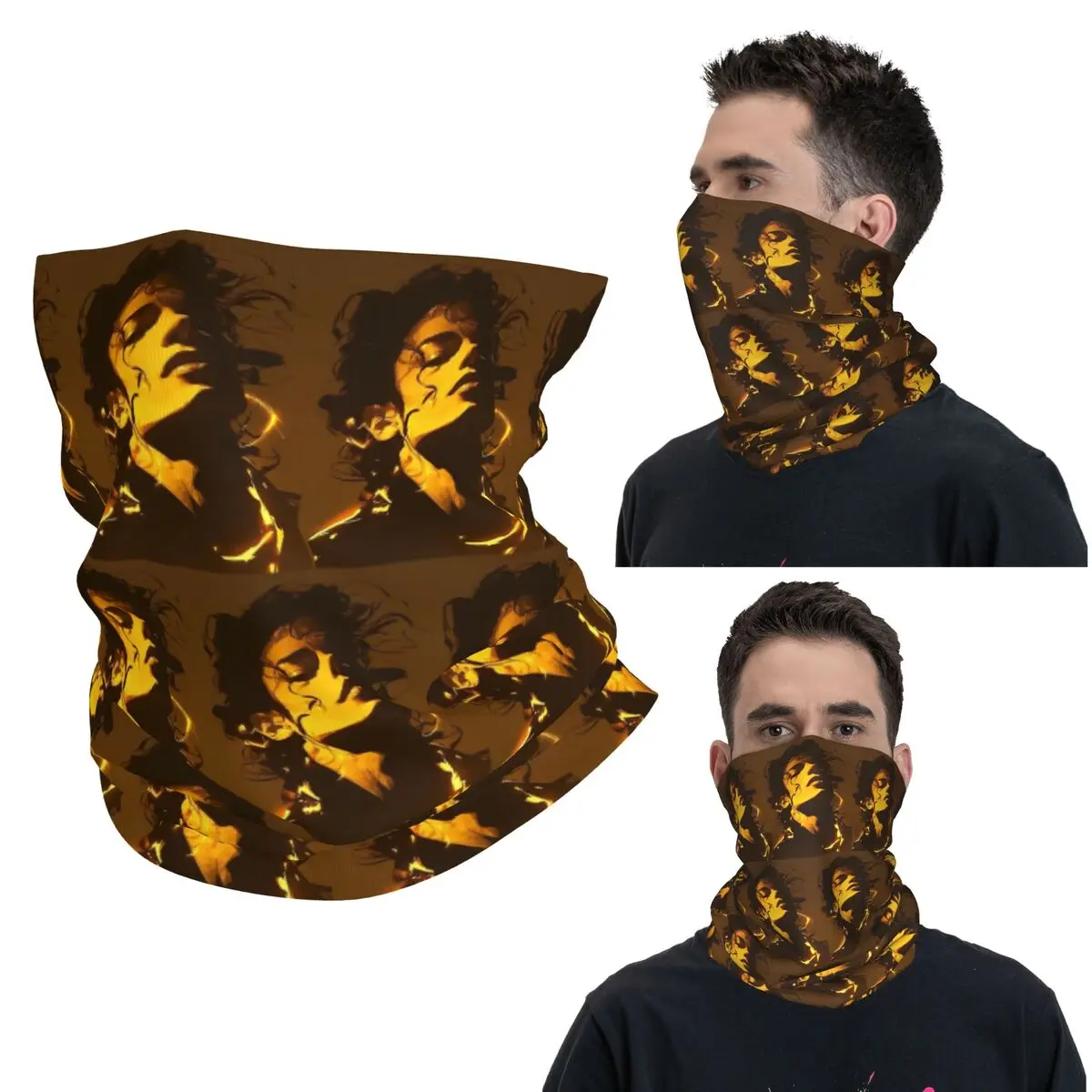 

Michael Jackson Musicians Singers Dancers Bandana Neck Gaiter Printed Face Scarf Multi-use Headwear Hiking Fishing For Men Women