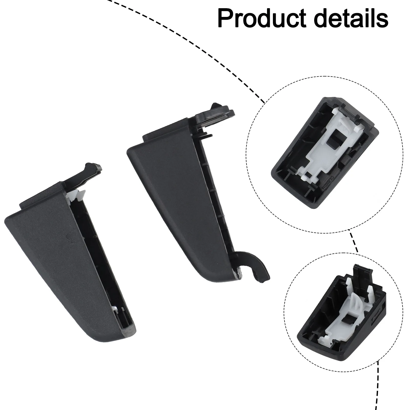 BLACK Door Handle Cap Cover for custom Fit Cover ABS Construction Cost-effective Upgrade Easy Installation For Discovery 3