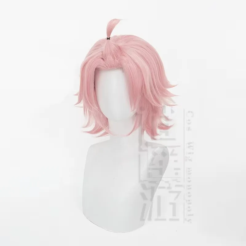 Anime Diona Cosplay Wig Game Genshin Impact 30CM Pink Heat-resistant Synthetic Hair Halloween Party Diona Cosplay Wigs+wig Cap