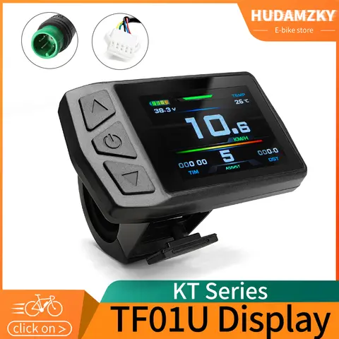 Ebike KT-TF01U (z wyświetlaczem USB) do zestawu do konwersji roweru kompatybilne napięcie 24 V 36 V 48 V z 5 pinami wodoodporna/wtyczka SM