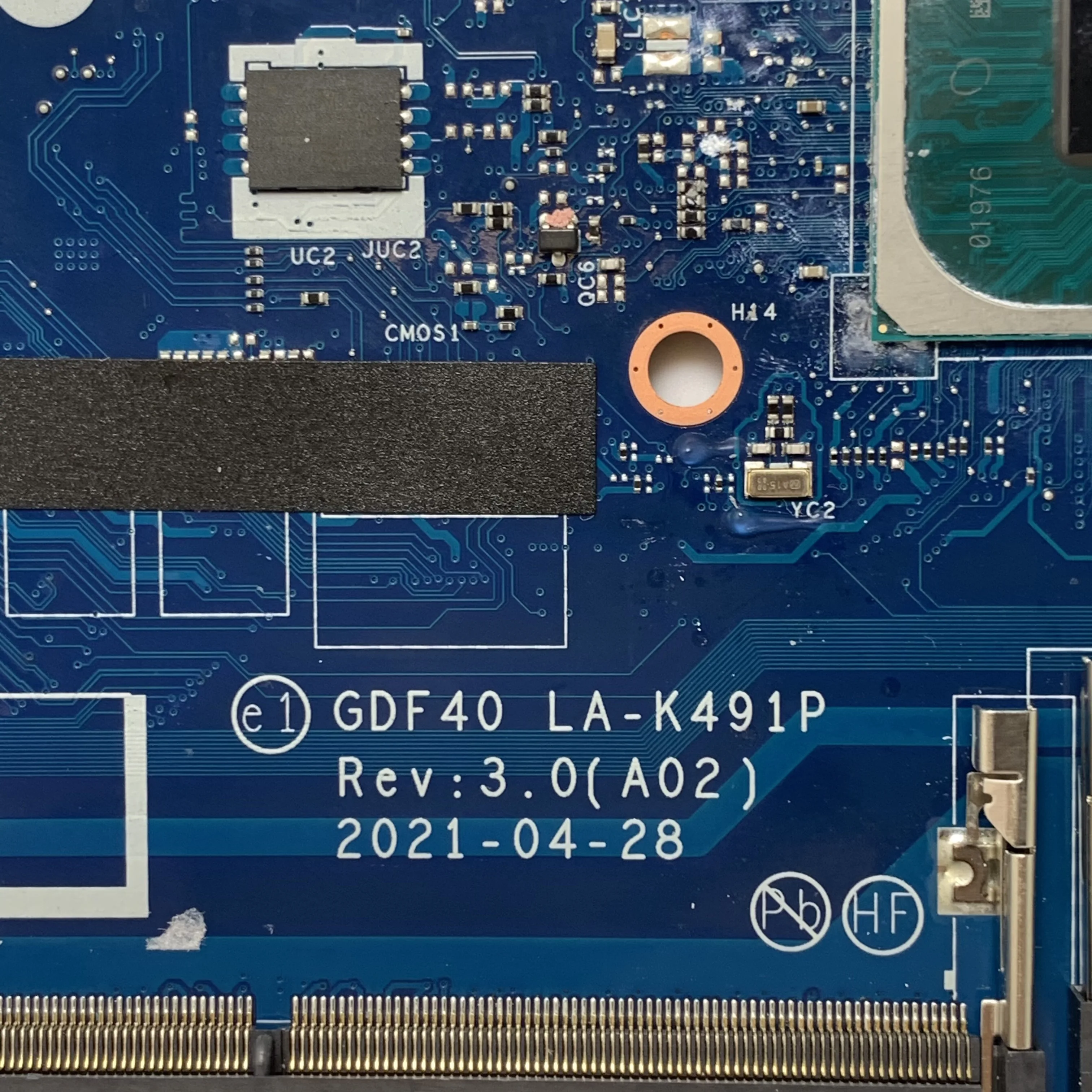 Carte mère pour DELL CN-014P1W et ordinateur portable 5420, processeur LA-K491P fonctionnel, I5-1135G7, 014P1W, GDF40, 100%, SRK04