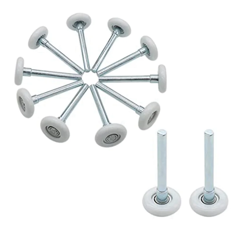 A19E-12 Pcs Garage Door Roller 4Inch Stem, Quiet Garage Door Wheels 1.8Inch For Garage Door Track Replacement
