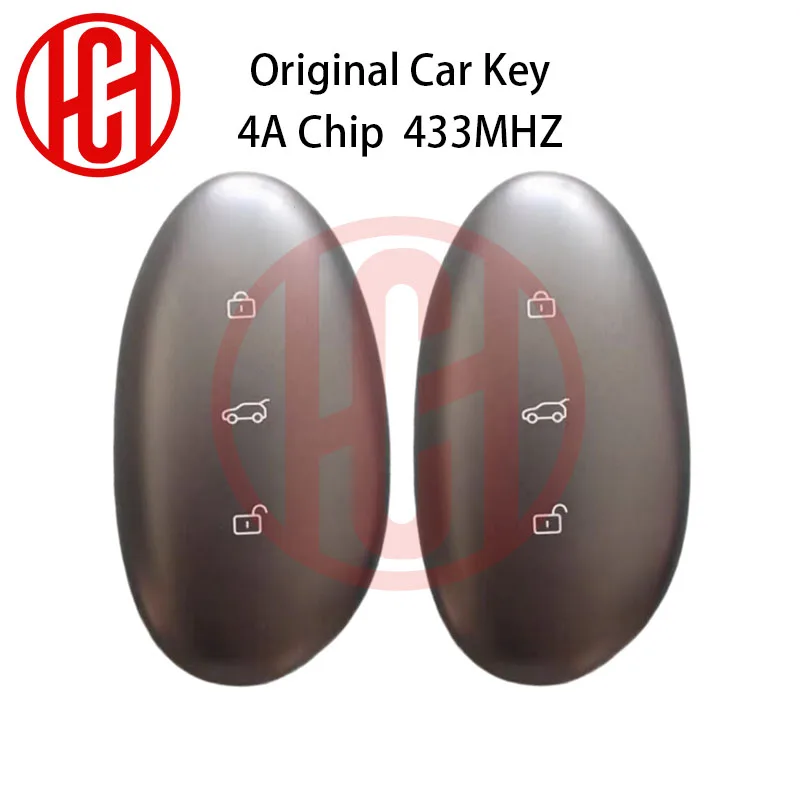 Original Remote Car Key 4A Chip 433MHZ Remote Control Key for Rising Auto R7 F7 Remote Car Key